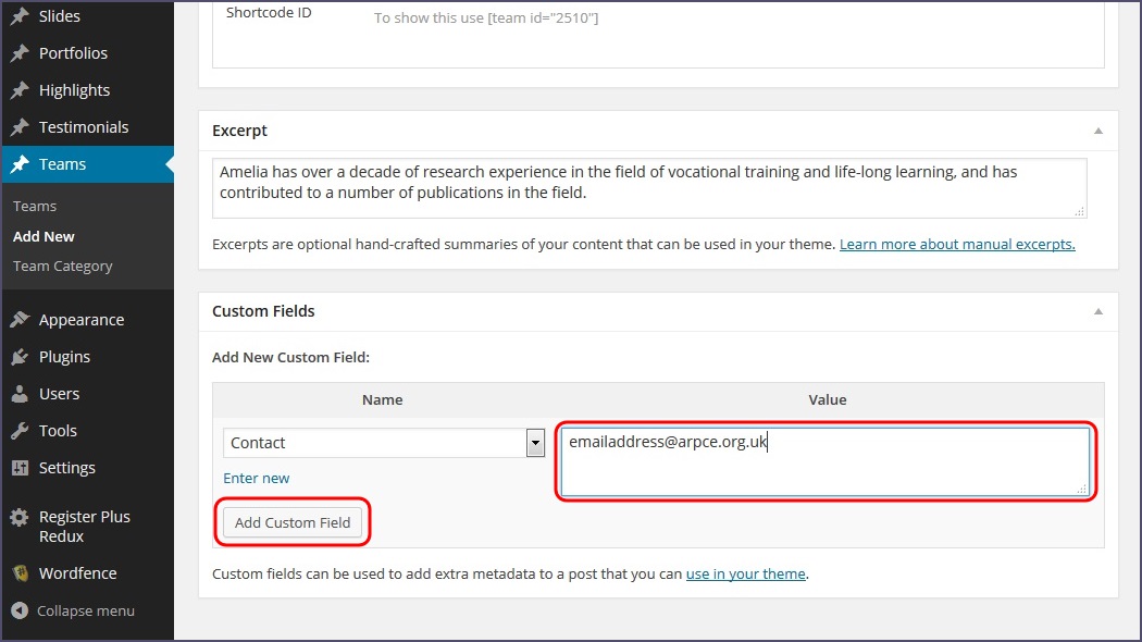 Adding a Committee Member