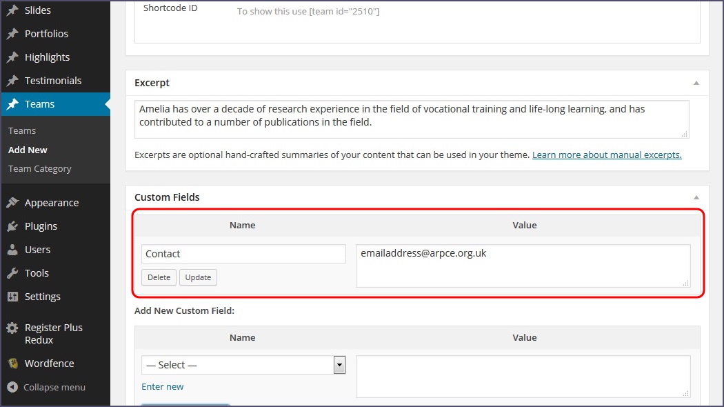 Adding a Committee Member